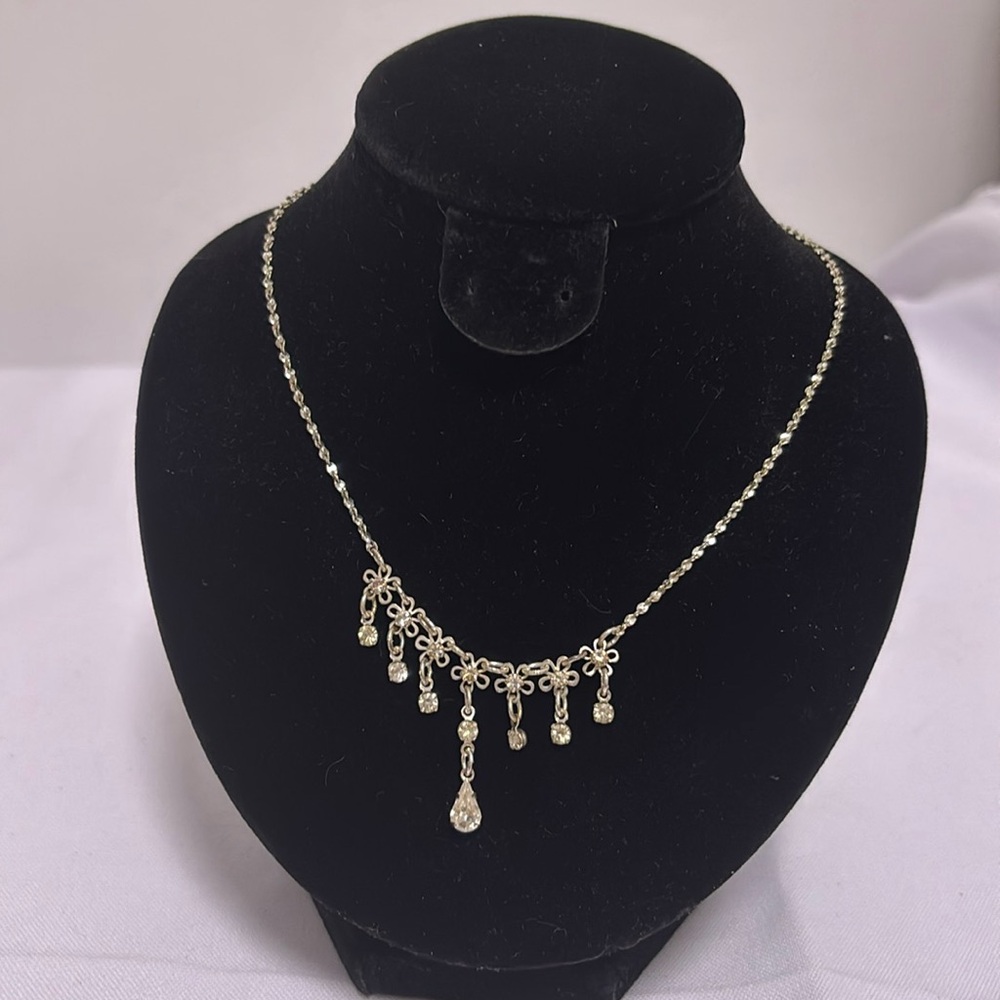 Earrings and necklace